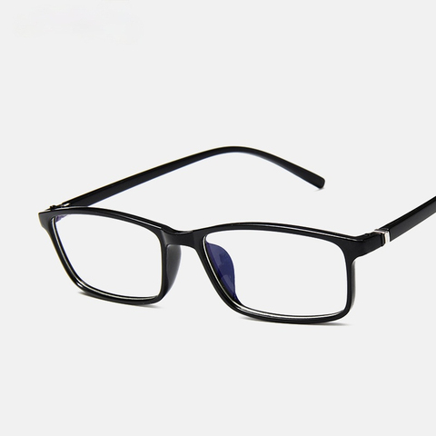 Llanura gafas transparentes gafas de protección contra luz azul para el ordenador negro marco cuadrado gafas azul bloqueo gafas ► Foto 1/6