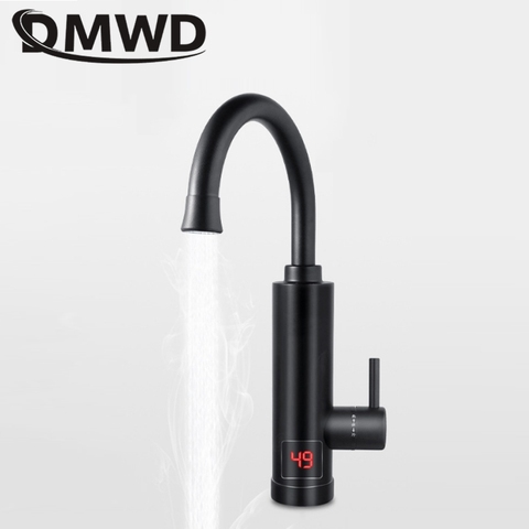 DMWD grifo calentador de agua eléctrico de cocina calentador de agua caliente instantáneo grifo de calefacción en frío Calentador sin depósito bajo tipo 3000W 220V ► Foto 1/2