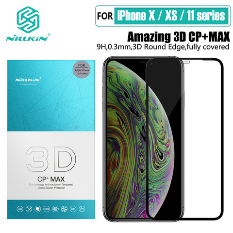 NILLKIN antideslumbrante Protector de pantalla para iPhone 11 Pro Max H/H + Pro/CP/XD/3D protectora de vidrio templado para iPhone X XR XS Max película ► Foto 1/6