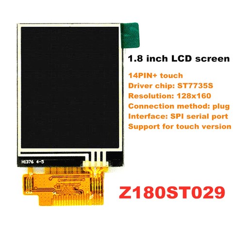 Pantalla LCD TFT a color de 1,8 pulgadas SPI, autobús serial, 65K, ST7735S, 14PIN 51, Unidad de chip individual ► Foto 1/5