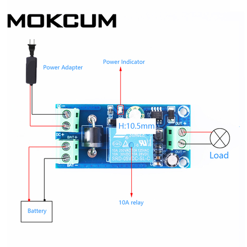 Módulo de protección de apagado automático, fuente de alimentación de batería de corte de emergencia, UPS, PMS, 5V-48V, placa de Control ► Foto 1/6