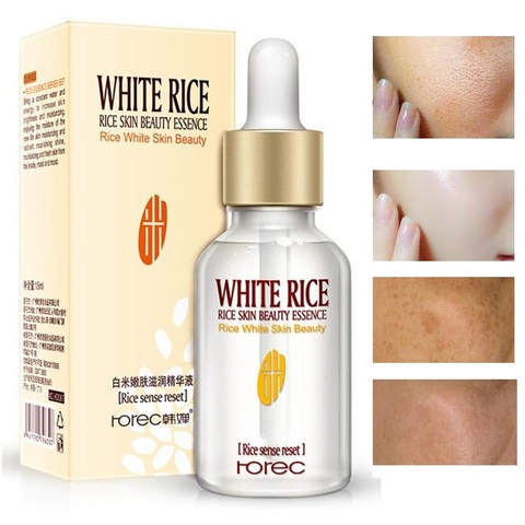 Suero blanqueador de arroz blanco HOREC, crema hidratante para la cara, antiarrugas, antiarrugas, tratamiento de líneas finas para el acné, cuidado de la piel, 15ml ► Foto 1/6