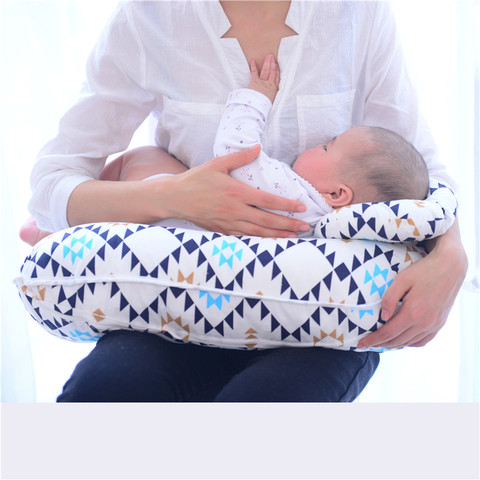 2 unids/set enfermería bebé almohada de maternidad bebé la lactancia materna almohada infantil en forma de U-recién nacido de lactancia de algodón cintura cojín ► Foto 1/6