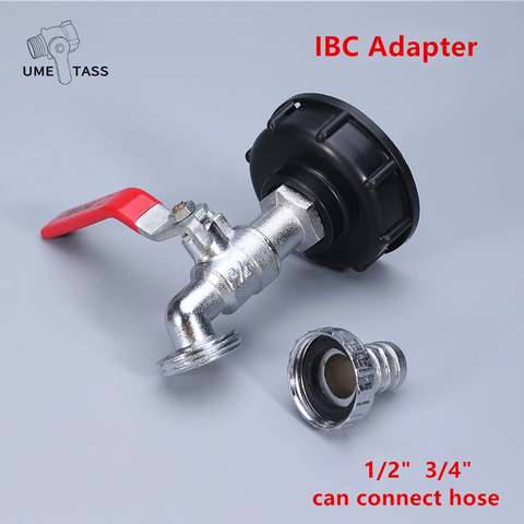 IBC adaptador de grifo para tanque S60X6 1/2 