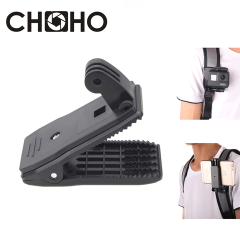 Accesorios para GoPro 8, pinza para mochila, soporte para bolsa de senderismo con hebilla, rotación 360 para cámara Go Pro Hero 8 7 6 Xiaomi Yi SJCAM EKEN ► Foto 1/6