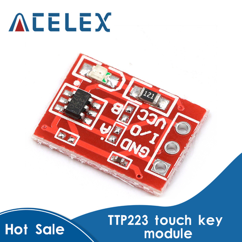 5 uds. Módulo de interruptor de tecla táctil TTP223 botón de contacto autoblocante/Interruptores capacitivos sin bloqueo reconstrucción de un solo canal ► Foto 1/6