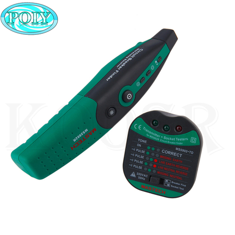 MASTECH MS5902 automático circuito buscador de interruptor fusible Socket Tester Especificación Europea AC 220V/110V con linterna ► Foto 1/6