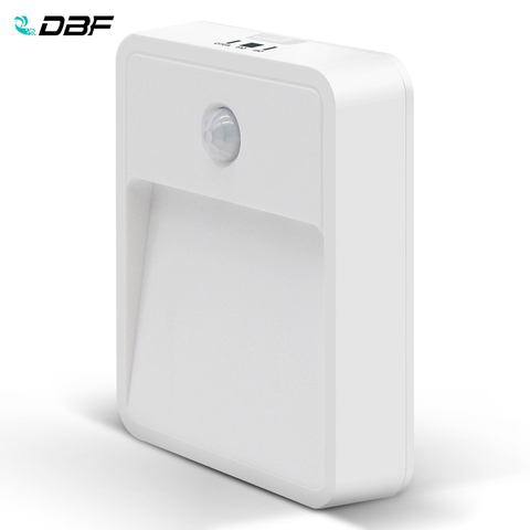 DBF-luces LED de noche inalámbricas, iluminación con Sensor de movimiento y Sensor de luz (se utiliza 4 Uds. * batería AAA) para sala de estar o cualquier lugar, 22 lúmenes ► Foto 1/6