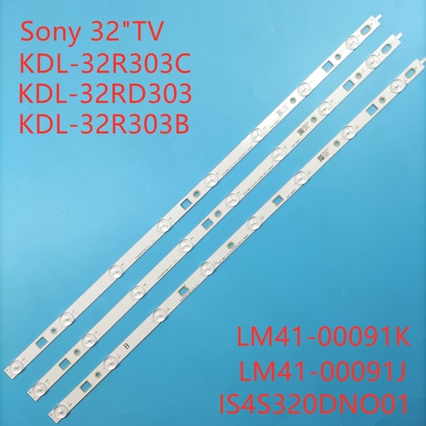 Tira de LED para iluminación trasera 8 lámpara para Sony 32 