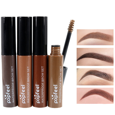 Marca novedosa de maquillaje de cejas, Gel de pintura para cejas, café, negro y marrón, resistente al agua, Kit de tinte de cejas, moda ► Foto 1/6