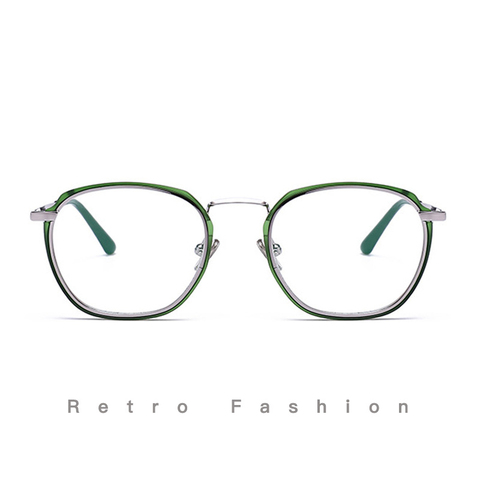 Reven TR90 montura de gafas redondas hombres mujeres Vintage receta montura de gafas miopía óptica gafas Retro gafas 1718063 ► Foto 1/6