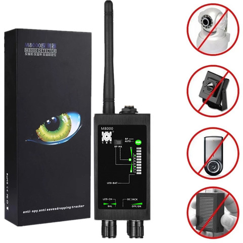 1MHz-12GH radio Anti-Spy detector FBI señal RF GSM Tracker auto detectores Tracker GPS buscador bug con magnético largo LED antena ► Foto 1/6