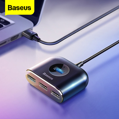 Baseus-HUB USB 3,0 para MacBook Pro Surface HUB tipo C con adaptador USB 2,0, Micro USB para ordenador ► Foto 1/6