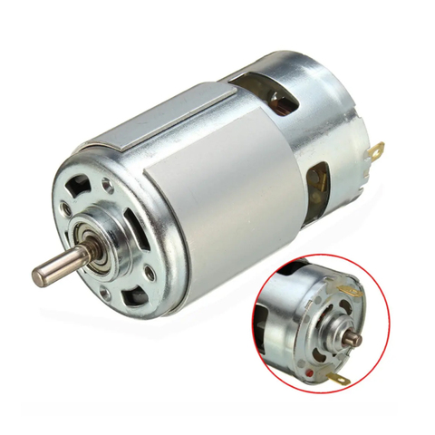 Motor de CC 775, rodamiento de bolas de alto par de alta potencia, poco ruido, Motor de componentes electrónicos, 12V-36V, 3500-9000 RPM, gran oferta ► Foto 1/6