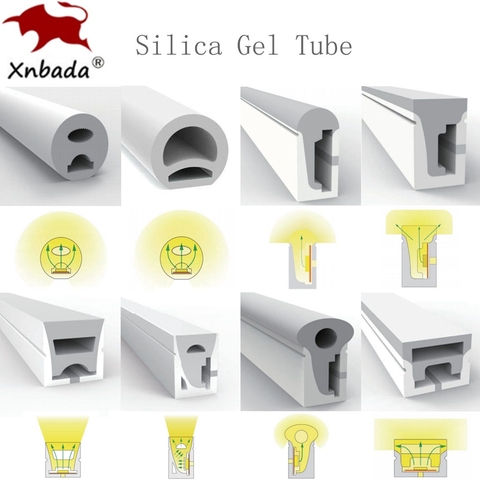 Tira Flexible de luz de Gel de sílice, tubo de cuerda de LED neón WS2812B WS2811 SK6812 WS2815, tubo de lámpara suave impermeable IP67 para Decoración ► Foto 1/6