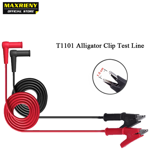 MAXRIENY-multímetro profesional T1101, probador de plomo, pinza de cocodrilo de alta calidad, pinzas de línea de cable de prueba ► Foto 1/4