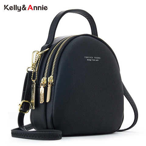 Mochila de gran capacidad de 3 capas para mujer, Mochila pequeña de moda, bolso de hombro tipo bandolera, Mini Bolsa de cuero suave para mujer ► Foto 1/6