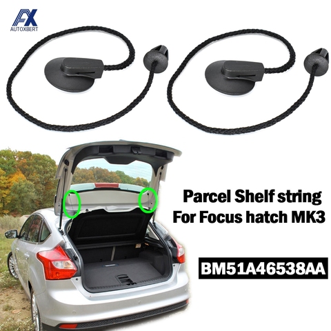 2X para FORD FOCUS 3 escotilla MK3 2012 - 2022 posterior tronco paquete estante bandeja de carga interior cubierta Tonneau ascensor cuerda Correa con Clips ► Foto 1/6