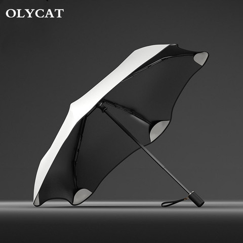 OLYCAT-paraguas plegable de aluminio 6K para niños y mujeres, nueva flor, creativa, protección Uv, a prueba de viento ► Foto 1/6