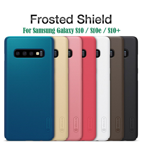 Nillkin-funda rígida para Samsung Galaxy S10 S10e S10 Plus, protector superesmerilado, soporte para teléfono, regalo ► Foto 1/6