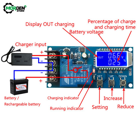 Controlador de carga Solar de plomo-ácido 6-60V 30A 10A, pantalla LED, cargador de batería de litio, Control de protección del interruptor, 12-24V ► Foto 1/6