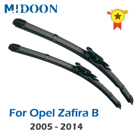 MIDOON-limpiaparabrisas delanteros para Vauxhall, Opel Zafira B, 2005-2014, 2006, 2007, 2008, parabrisas, de 28 ventana delantera 