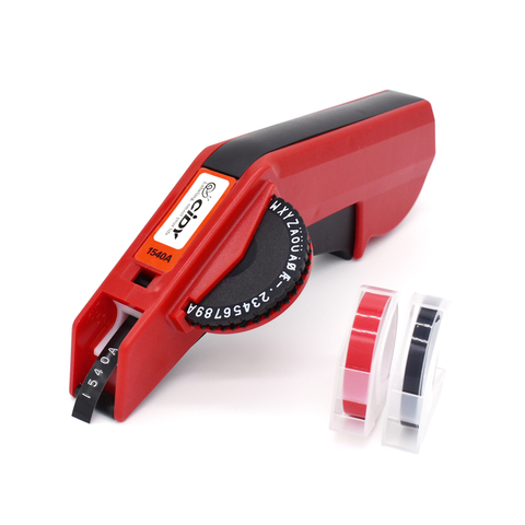 MOTEX-Mini máquina de dibujo de letras E101, máquina para hacer etiquetas en relieve rojo con cinta adhesiva de 6mm y 9mm ► Foto 1/6