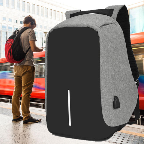 IKE MARTI-Mochila antirrobo para ordenador portátil para hombre y mujer, morral urbano de 15 pulgadas, resistente al agua, color negro, mochilas antirrobo para la escuela, 2022 ► Foto 1/6