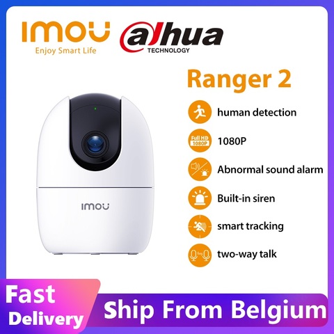 Cámara Dahua imou Ranger 2 1080P IP cobertura de 360 grados, detección humana y modo de privacidad, cámara Wifi de vigilancia de seguridad para el hogar ► Foto 1/6