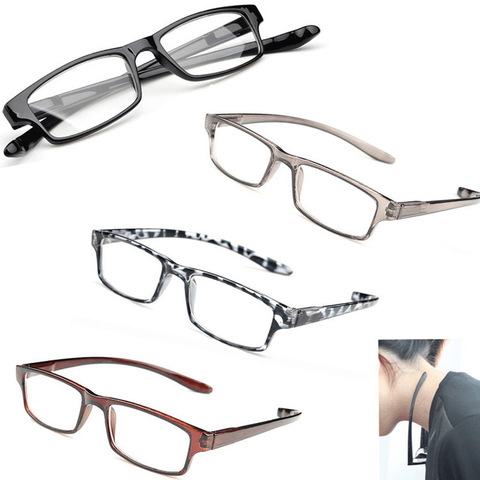 Gafas de lectura ultraligeras con cuello Halter para hombre y mujer, anteojos de lectura elásticos, antifatiga, HD, presbicia, envío rápido, novedad ► Foto 1/6