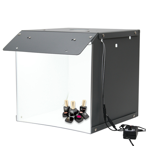 SANOTO, 40cm, caja de estudio fotográfico, Fondo de fotografía, caja de luz portátil LED, caja de fotos, caja de estudio de fotografía plegable, caja suave ► Foto 1/6