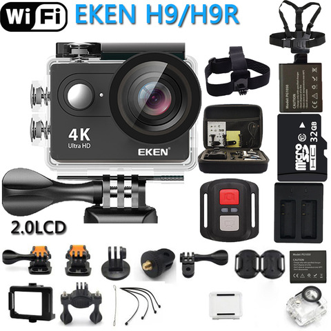 Original EKEN Cámara de Acción eken H9R / H9 Ultra HD 4K WiFi Control remoto deportes cámara de vídeo DV DVR impermeable go pro Cámara ► Foto 1/6