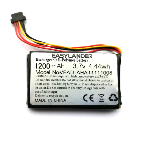 1200mAh Batería de GPS AHA11111008 VFAD batería para TomTom 4FL50 4FL60 5000 a 5100 a 6000 a 6100 PRO camión 525 GPS DVR ► Foto 1/2