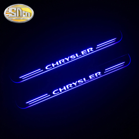 Personalizar 4 Uds se LED Bienvenido Pedal para placa de desgaste de coche Pedal umbral Umbral de puerta para Chrysler 300 300C SRT8 SRT-8 2005 - 2022 ► Foto 1/6