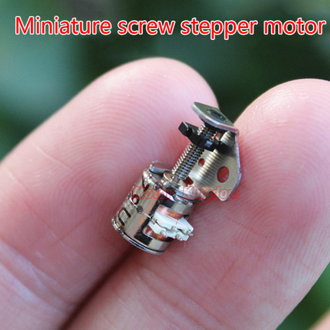 6mm pequeño actuador lineal Micro tornillo para deslizar paso a paso Motor 2 Fase 4 Alambre de paso a paso Motor Micro Motor ► Foto 1/5