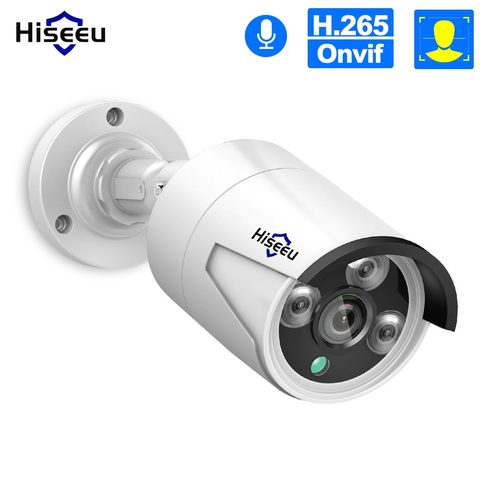 Hiseeu-cámara IP impermeable para exteriores, videocámara tipo bala de 5MP y 3MP, 1536P, H.265, con detección de movimiento P2P, ONVIF, para NVR POE, 48V ► Foto 1/6