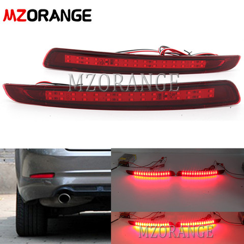 Luz de freno Reflector de parachoques trasero LED para Ford Mondeo Fusion 4 2011 2013 2012 luz de advertencia estilo de coche ► Foto 1/6