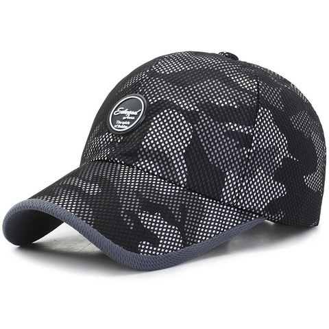 Gorra de béisbol de malla de camuflaje para hombre y mujer, gorro militar de algodón, informal, para exteriores, a la moda ► Foto 1/6