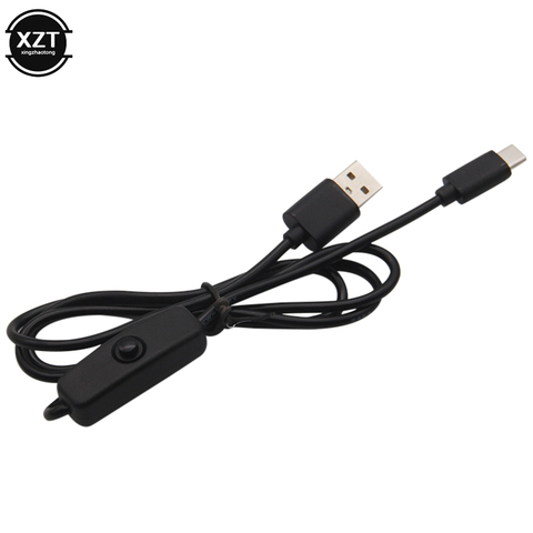 Cable de carga Universal USB tipo C 5V 3A para Raspberry Pi 4, Cable de alimentación con interruptor de encendido/apagado para RPI 4 Modelo B RPI 4B ► Foto 1/6