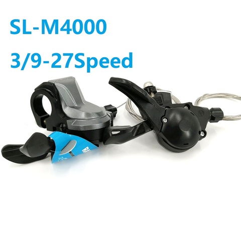 Cambio de velocidades de bicicleta M4000 3/9, palanca de cambios de velocidad 27, palanca de cambios de bicicleta de montaña MTB, accesorios para desviador de bicicleta plegable SL-M4000 ► Foto 1/2