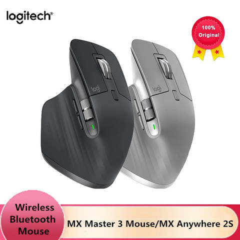 Logitech-ratón inalámbrico MX Master 3/Master 2S, Original, inalámbrico por Bluetooth, para juegos, oficina, para ordenador portátil y pc ► Foto 1/6