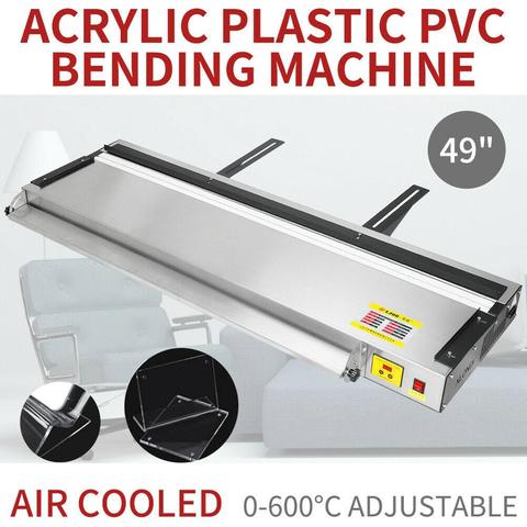 Máquina dobladora de calor de plástico y PVC, caja de luz acrílica refrigerada por aire mejorada de 49 