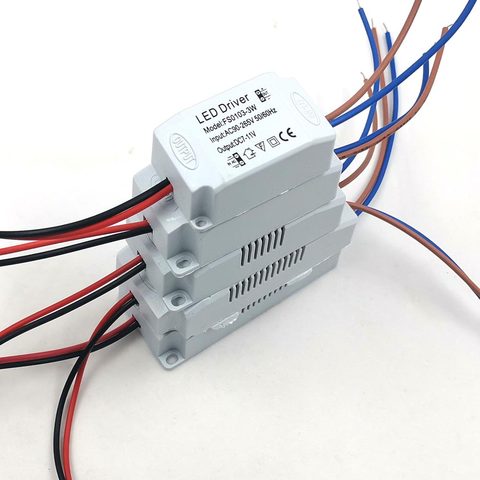 Controlador de luz Led 3W5W7W10W12W20W30W adaptador de Controlador LED para COB Luz de tira LED 220V AC a DC 9V 15V 21v V 30v 36V tamaño pequeño ► Foto 1/6