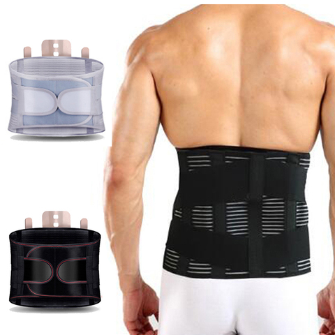 Nuevo Corrector de postura ortopédico ajustable elástico cintura inferior recortadora cinturón Lumbar soporte corsé para hombres y mujeres ► Foto 1/6