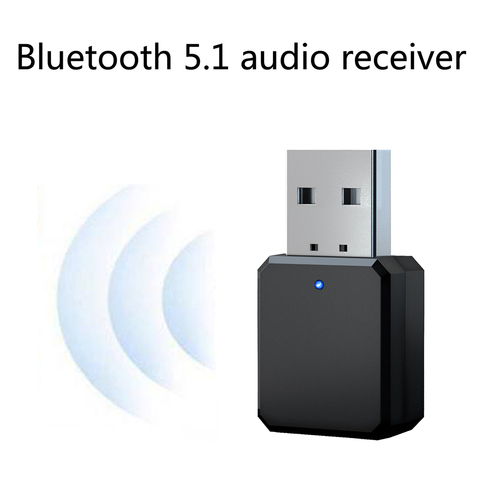 Receptor de Audio inalámbrico KN318, Bluetooth, BT 5,1, piezas únicas, adornos portátiles para coche, música, Aux, USB, Mini Dongle ► Foto 1/6