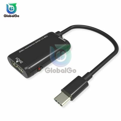 Micro Usb adaptador de HDMI a VGA macho a hembra convertidor de 1080P Tipo C HDMI-VGA adaptador con Video toma de Cable Audio para PC TV ► Foto 1/6
