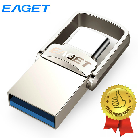 Eaget OTG USB Flash Drive tipo C Pendrive 128GB 64GB 32GB Mini USB 3,1 Pen Drive para el tipo-C teléfono Tablet Laptop Macbook ordenador ► Foto 1/6