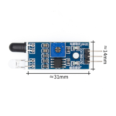 Módulo de coche inteligente Robot, Sensor infrarrojo IR para evitar obstáculos, 3 cables, reflectante, fotoeléctrico, nuevo, 1 Uds. ► Foto 1/6