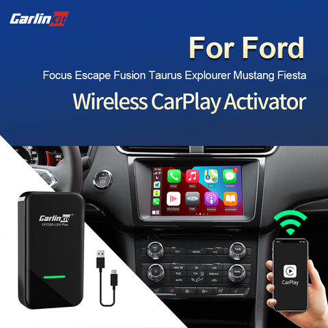 Carlinkit 2,0 CarPlay adaptador inalámbrico para Ford Focus escapar fusión Taurus Mustang Fiesta Sync3 borde Everest Fiesta Kuga Taurus ► Foto 1/6