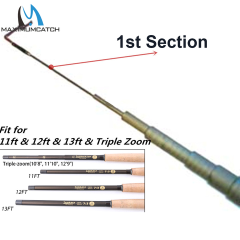 Maximumcatch-punta de La varilla para pesca con mosca Tenkara, primer sección, 9-13 pies y Triple Zoom ► Foto 1/5